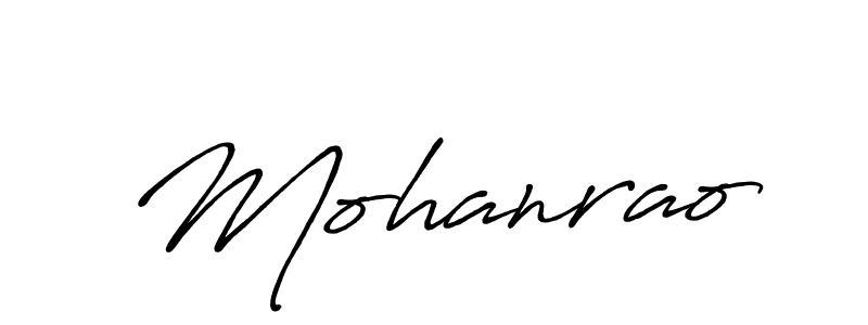 Use a signature maker to create a handwritten signature online. With this signature software, you can design (Antro_Vectra_Bolder) your own signature for name Mohanrao. Mohanrao signature style 7 images and pictures png