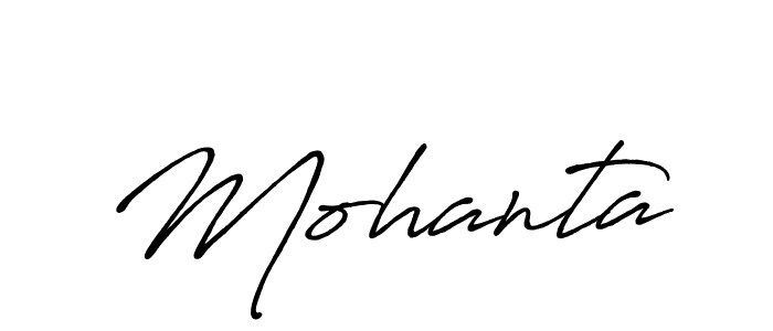 How to make Mohanta signature? Antro_Vectra_Bolder is a professional autograph style. Create handwritten signature for Mohanta name. Mohanta signature style 7 images and pictures png