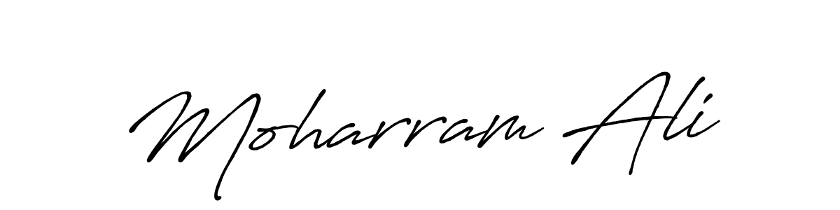 How to make Moharram Ali signature? Antro_Vectra_Bolder is a professional autograph style. Create handwritten signature for Moharram Ali name. Moharram Ali signature style 7 images and pictures png