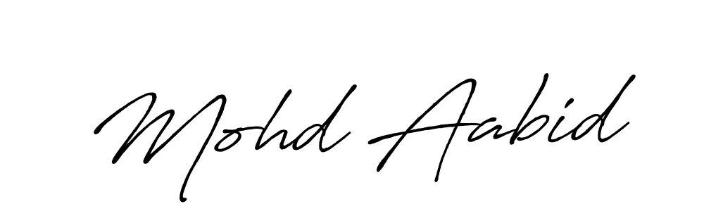 Make a beautiful signature design for name Mohd Aabid. With this signature (Antro_Vectra_Bolder) style, you can create a handwritten signature for free. Mohd Aabid signature style 7 images and pictures png