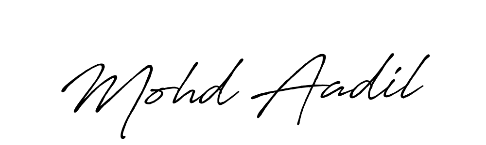 Mohd Aadil stylish signature style. Best Handwritten Sign (Antro_Vectra_Bolder) for my name. Handwritten Signature Collection Ideas for my name Mohd Aadil. Mohd Aadil signature style 7 images and pictures png