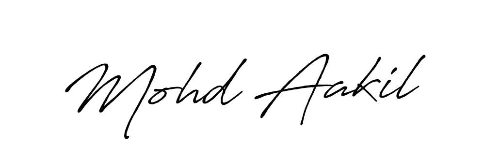 Also we have Mohd Aakil name is the best signature style. Create professional handwritten signature collection using Antro_Vectra_Bolder autograph style. Mohd Aakil signature style 7 images and pictures png