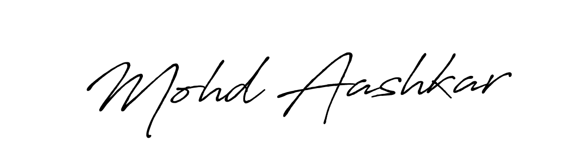 Mohd Aashkar stylish signature style. Best Handwritten Sign (Antro_Vectra_Bolder) for my name. Handwritten Signature Collection Ideas for my name Mohd Aashkar. Mohd Aashkar signature style 7 images and pictures png