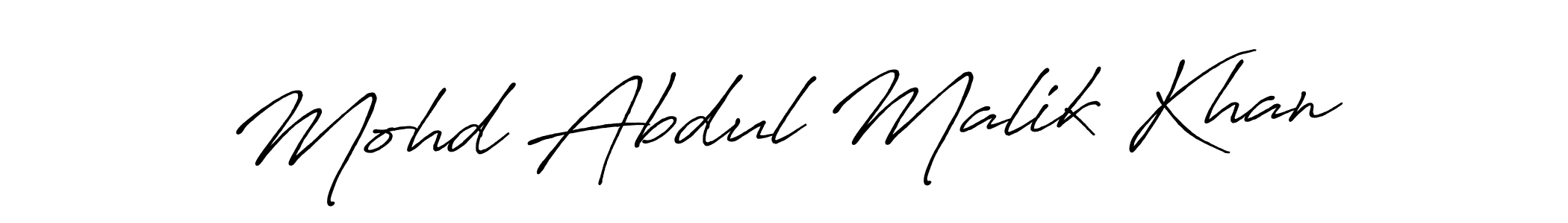 Also You can easily find your signature by using the search form. We will create Mohd Abdul Malik Khan name handwritten signature images for you free of cost using Antro_Vectra_Bolder sign style. Mohd Abdul Malik Khan signature style 7 images and pictures png