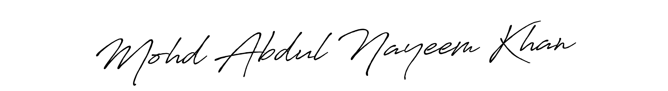 The best way (Antro_Vectra_Bolder) to make a short signature is to pick only two or three words in your name. The name Mohd Abdul Nayeem Khan include a total of six letters. For converting this name. Mohd Abdul Nayeem Khan signature style 7 images and pictures png