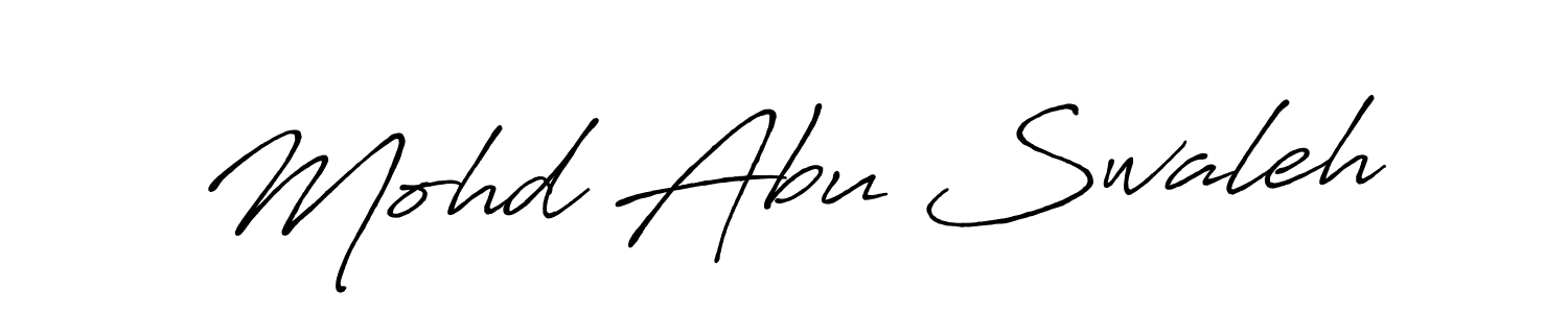 Make a beautiful signature design for name Mohd Abu Swaleh. With this signature (Antro_Vectra_Bolder) style, you can create a handwritten signature for free. Mohd Abu Swaleh signature style 7 images and pictures png