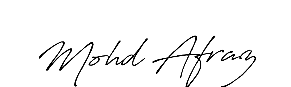 Mohd Afraz stylish signature style. Best Handwritten Sign (Antro_Vectra_Bolder) for my name. Handwritten Signature Collection Ideas for my name Mohd Afraz. Mohd Afraz signature style 7 images and pictures png