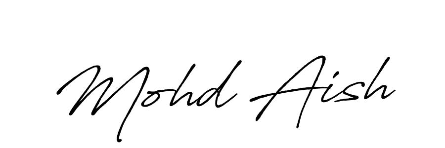 Mohd Aish stylish signature style. Best Handwritten Sign (Antro_Vectra_Bolder) for my name. Handwritten Signature Collection Ideas for my name Mohd Aish. Mohd Aish signature style 7 images and pictures png