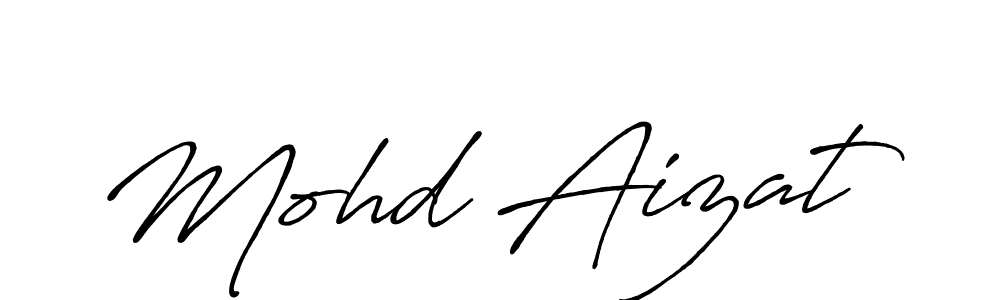 It looks lik you need a new signature style for name Mohd Aizat. Design unique handwritten (Antro_Vectra_Bolder) signature with our free signature maker in just a few clicks. Mohd Aizat signature style 7 images and pictures png