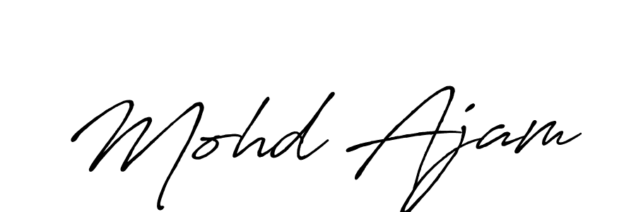 How to make Mohd Ajam signature? Antro_Vectra_Bolder is a professional autograph style. Create handwritten signature for Mohd Ajam name. Mohd Ajam signature style 7 images and pictures png