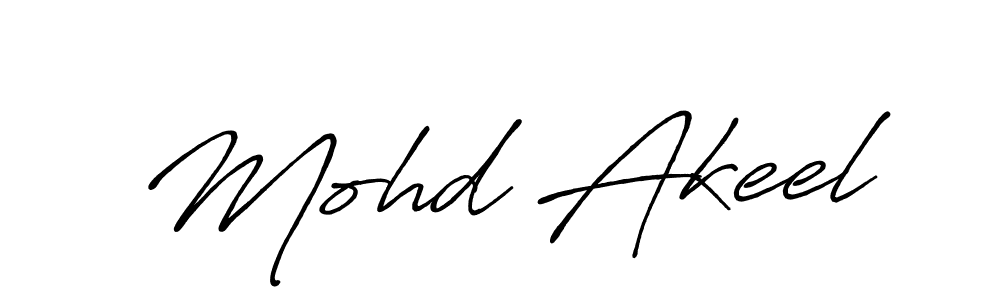 Also You can easily find your signature by using the search form. We will create Mohd Akeel name handwritten signature images for you free of cost using Antro_Vectra_Bolder sign style. Mohd Akeel signature style 7 images and pictures png