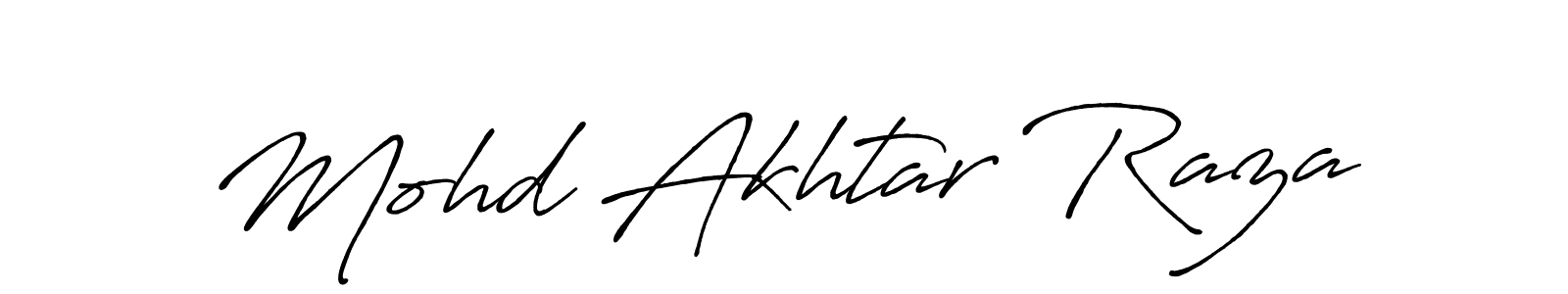 Design your own signature with our free online signature maker. With this signature software, you can create a handwritten (Antro_Vectra_Bolder) signature for name Mohd Akhtar Raza. Mohd Akhtar Raza signature style 7 images and pictures png