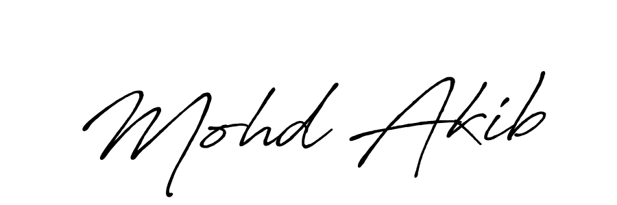 Make a beautiful signature design for name Mohd Akib. With this signature (Antro_Vectra_Bolder) style, you can create a handwritten signature for free. Mohd Akib signature style 7 images and pictures png