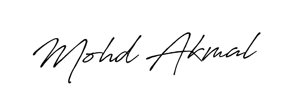 Also we have Mohd Akmal name is the best signature style. Create professional handwritten signature collection using Antro_Vectra_Bolder autograph style. Mohd Akmal signature style 7 images and pictures png