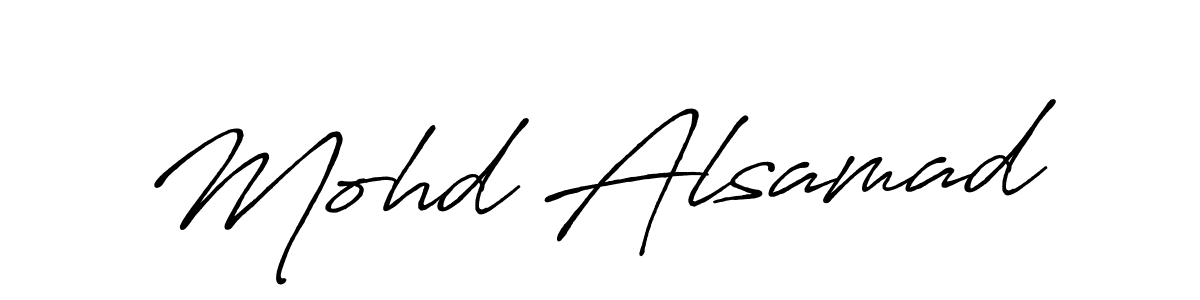 How to make Mohd Alsamad signature? Antro_Vectra_Bolder is a professional autograph style. Create handwritten signature for Mohd Alsamad name. Mohd Alsamad signature style 7 images and pictures png