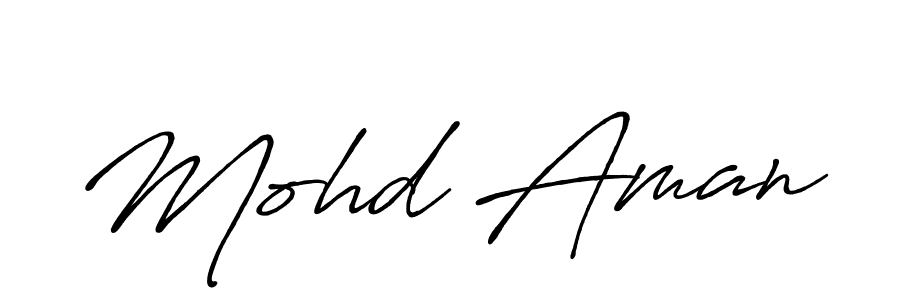 Make a beautiful signature design for name Mohd Aman. With this signature (Antro_Vectra_Bolder) style, you can create a handwritten signature for free. Mohd Aman signature style 7 images and pictures png