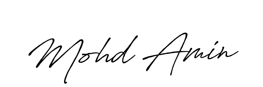 Create a beautiful signature design for name Mohd Amin. With this signature (Antro_Vectra_Bolder) fonts, you can make a handwritten signature for free. Mohd Amin signature style 7 images and pictures png