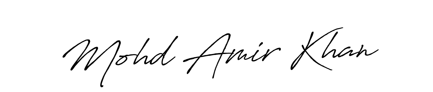 The best way (Antro_Vectra_Bolder) to make a short signature is to pick only two or three words in your name. The name Mohd Amir Khan include a total of six letters. For converting this name. Mohd Amir Khan signature style 7 images and pictures png