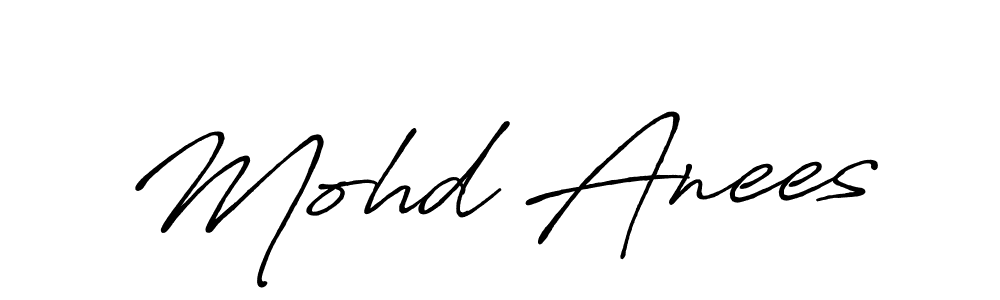 Also You can easily find your signature by using the search form. We will create Mohd Anees name handwritten signature images for you free of cost using Antro_Vectra_Bolder sign style. Mohd Anees signature style 7 images and pictures png