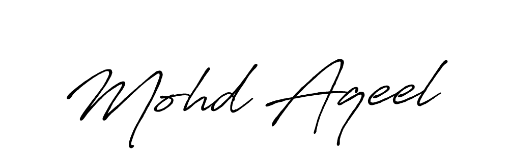 Make a beautiful signature design for name Mohd Aqeel. Use this online signature maker to create a handwritten signature for free. Mohd Aqeel signature style 7 images and pictures png