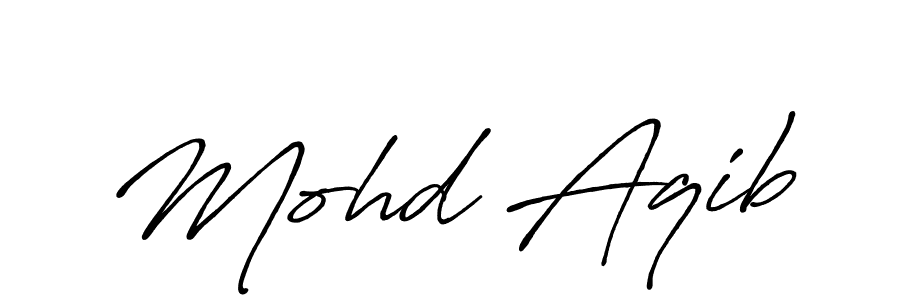 Make a beautiful signature design for name Mohd Aqib. Use this online signature maker to create a handwritten signature for free. Mohd Aqib signature style 7 images and pictures png