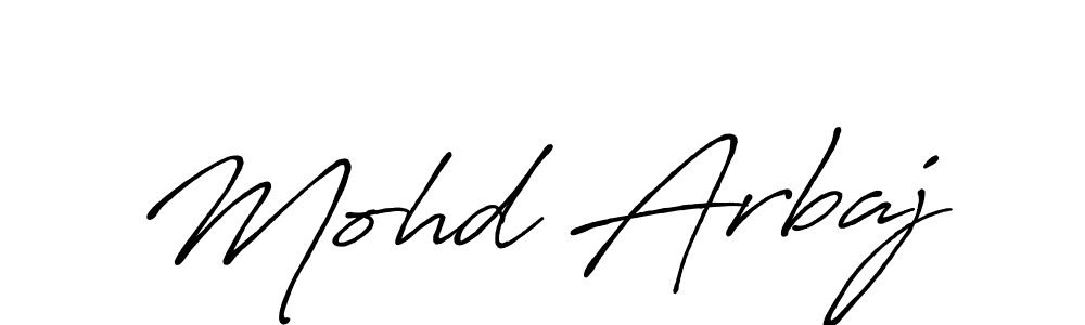 It looks lik you need a new signature style for name Mohd Arbaj. Design unique handwritten (Antro_Vectra_Bolder) signature with our free signature maker in just a few clicks. Mohd Arbaj signature style 7 images and pictures png