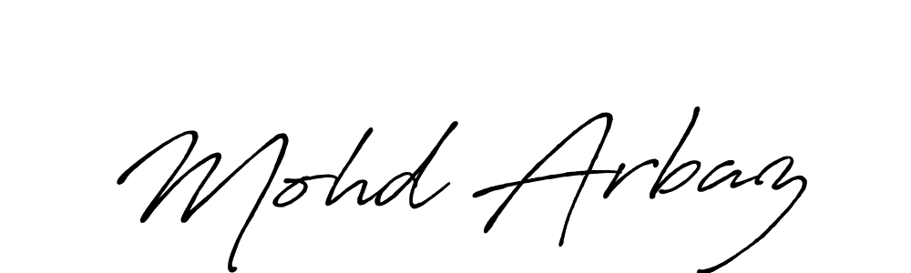 Antro_Vectra_Bolder is a professional signature style that is perfect for those who want to add a touch of class to their signature. It is also a great choice for those who want to make their signature more unique. Get Mohd Arbaz name to fancy signature for free. Mohd Arbaz signature style 7 images and pictures png
