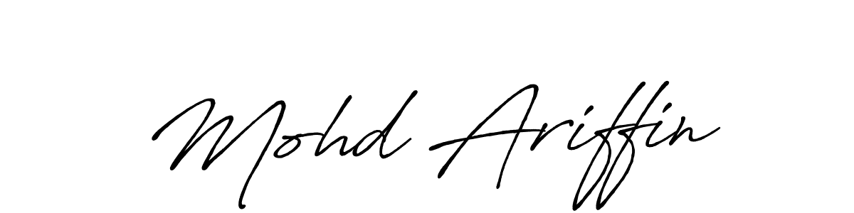 Also You can easily find your signature by using the search form. We will create Mohd Ariffin name handwritten signature images for you free of cost using Antro_Vectra_Bolder sign style. Mohd Ariffin signature style 7 images and pictures png