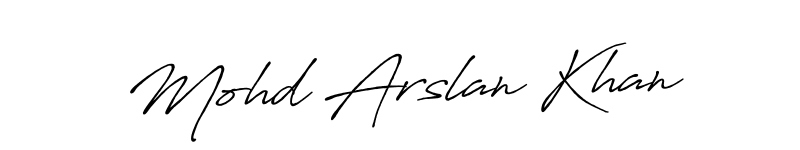 You can use this online signature creator to create a handwritten signature for the name Mohd Arslan Khan. This is the best online autograph maker. Mohd Arslan Khan signature style 7 images and pictures png