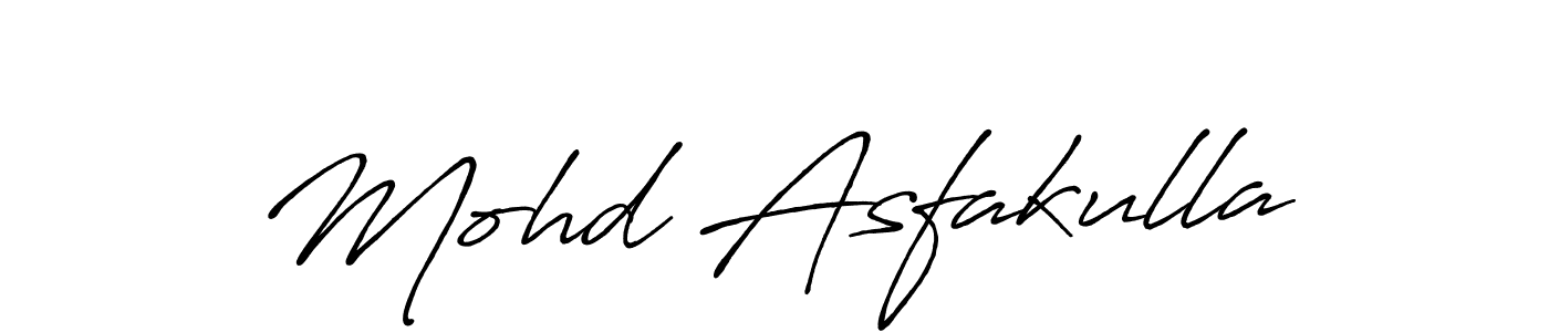 Create a beautiful signature design for name Mohd Asfakulla. With this signature (Antro_Vectra_Bolder) fonts, you can make a handwritten signature for free. Mohd Asfakulla signature style 7 images and pictures png