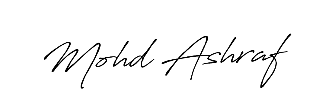 Also we have Mohd Ashraf name is the best signature style. Create professional handwritten signature collection using Antro_Vectra_Bolder autograph style. Mohd Ashraf signature style 7 images and pictures png