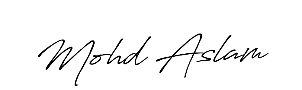 Make a beautiful signature design for name Mohd Aslam. Use this online signature maker to create a handwritten signature for free. Mohd Aslam signature style 7 images and pictures png