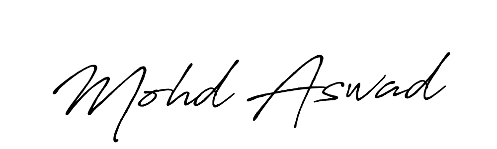 Make a beautiful signature design for name Mohd Aswad. Use this online signature maker to create a handwritten signature for free. Mohd Aswad signature style 7 images and pictures png
