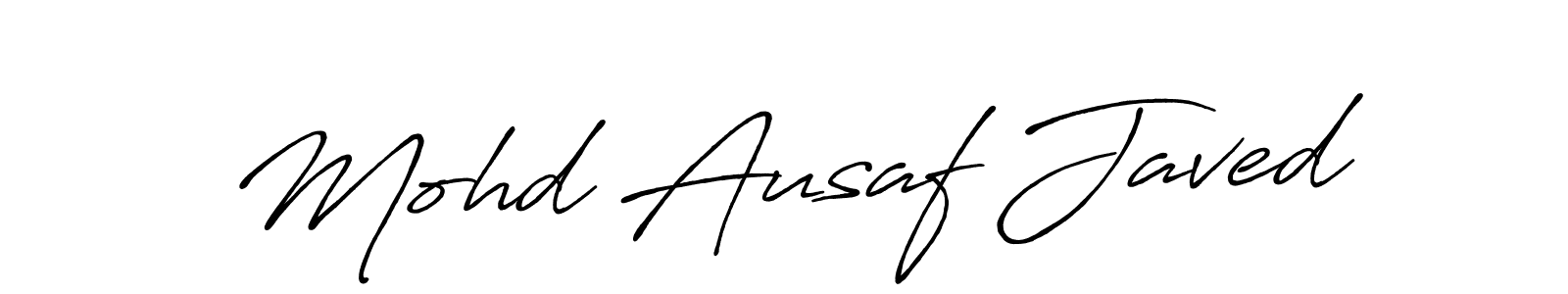 Also we have Mohd Ausaf Javed name is the best signature style. Create professional handwritten signature collection using Antro_Vectra_Bolder autograph style. Mohd Ausaf Javed signature style 7 images and pictures png
