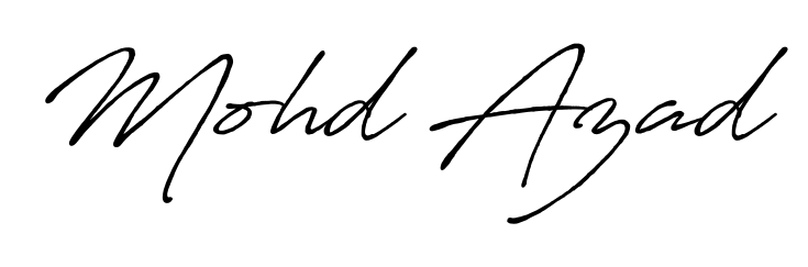You should practise on your own different ways (Antro_Vectra_Bolder) to write your name (Mohd Azad) in signature. Don't let someone else do it for you. Mohd Azad signature style 7 images and pictures png