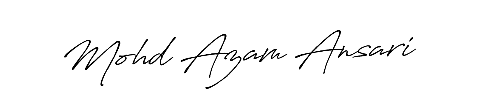 Also You can easily find your signature by using the search form. We will create Mohd Azam Ansari name handwritten signature images for you free of cost using Antro_Vectra_Bolder sign style. Mohd Azam Ansari signature style 7 images and pictures png