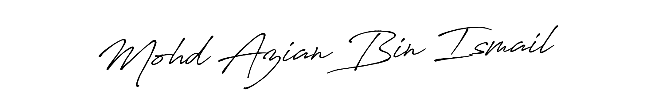 Mohd Azian Bin Ismail stylish signature style. Best Handwritten Sign (Antro_Vectra_Bolder) for my name. Handwritten Signature Collection Ideas for my name Mohd Azian Bin Ismail. Mohd Azian Bin Ismail signature style 7 images and pictures png