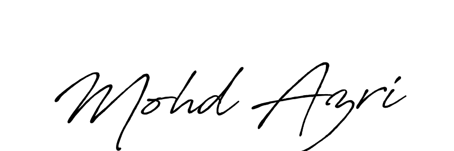 Make a beautiful signature design for name Mohd Azri. With this signature (Antro_Vectra_Bolder) style, you can create a handwritten signature for free. Mohd Azri signature style 7 images and pictures png