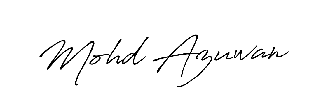 Mohd Azuwan stylish signature style. Best Handwritten Sign (Antro_Vectra_Bolder) for my name. Handwritten Signature Collection Ideas for my name Mohd Azuwan. Mohd Azuwan signature style 7 images and pictures png