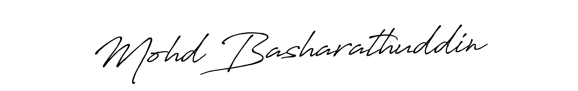 Make a beautiful signature design for name Mohd Basharathuddin. With this signature (Antro_Vectra_Bolder) style, you can create a handwritten signature for free. Mohd Basharathuddin signature style 7 images and pictures png