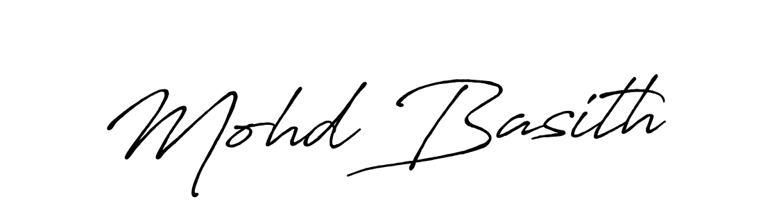 Create a beautiful signature design for name Mohd Basith. With this signature (Antro_Vectra_Bolder) fonts, you can make a handwritten signature for free. Mohd Basith signature style 7 images and pictures png