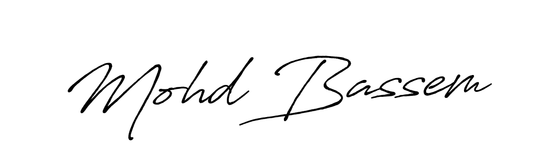 Antro_Vectra_Bolder is a professional signature style that is perfect for those who want to add a touch of class to their signature. It is also a great choice for those who want to make their signature more unique. Get Mohd Bassem name to fancy signature for free. Mohd Bassem signature style 7 images and pictures png