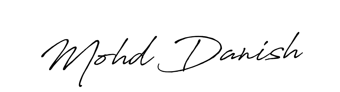 Design your own signature with our free online signature maker. With this signature software, you can create a handwritten (Antro_Vectra_Bolder) signature for name Mohd Danish. Mohd Danish signature style 7 images and pictures png