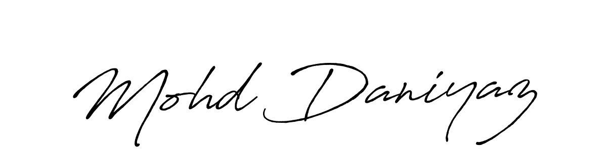 Similarly Antro_Vectra_Bolder is the best handwritten signature design. Signature creator online .You can use it as an online autograph creator for name Mohd Daniyaz. Mohd Daniyaz signature style 7 images and pictures png
