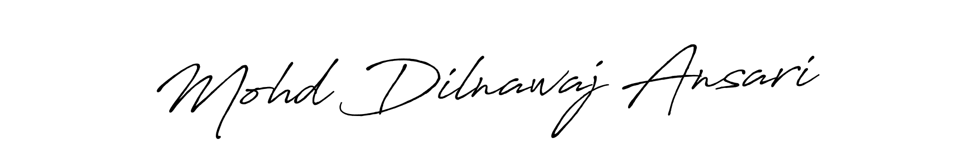 Make a beautiful signature design for name Mohd Dilnawaj Ansari. With this signature (Antro_Vectra_Bolder) style, you can create a handwritten signature for free. Mohd Dilnawaj Ansari signature style 7 images and pictures png