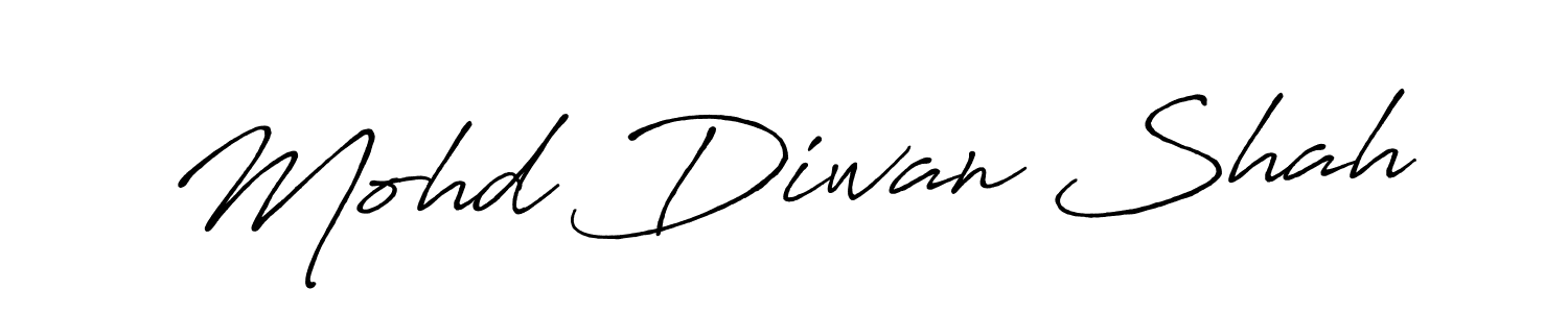 Mohd Diwan Shah stylish signature style. Best Handwritten Sign (Antro_Vectra_Bolder) for my name. Handwritten Signature Collection Ideas for my name Mohd Diwan Shah. Mohd Diwan Shah signature style 7 images and pictures png