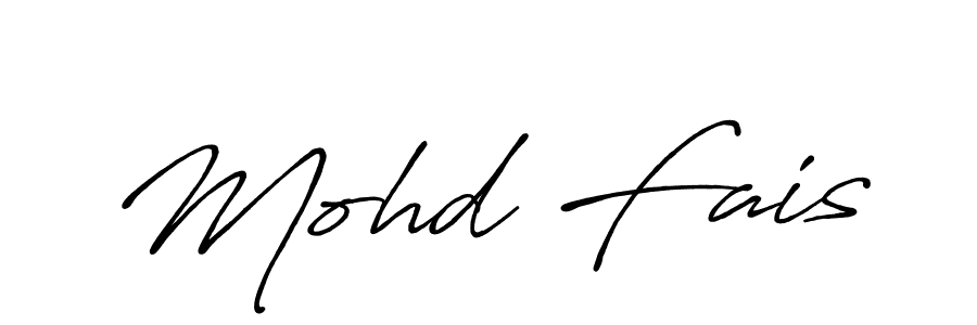Design your own signature with our free online signature maker. With this signature software, you can create a handwritten (Antro_Vectra_Bolder) signature for name Mohd Fais. Mohd Fais signature style 7 images and pictures png