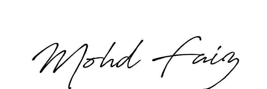 It looks lik you need a new signature style for name Mohd Faiz. Design unique handwritten (Antro_Vectra_Bolder) signature with our free signature maker in just a few clicks. Mohd Faiz signature style 7 images and pictures png