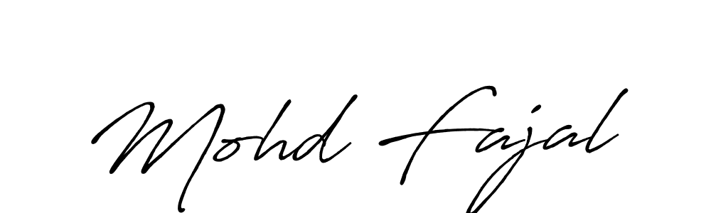 Make a beautiful signature design for name Mohd Fajal. With this signature (Antro_Vectra_Bolder) style, you can create a handwritten signature for free. Mohd Fajal signature style 7 images and pictures png