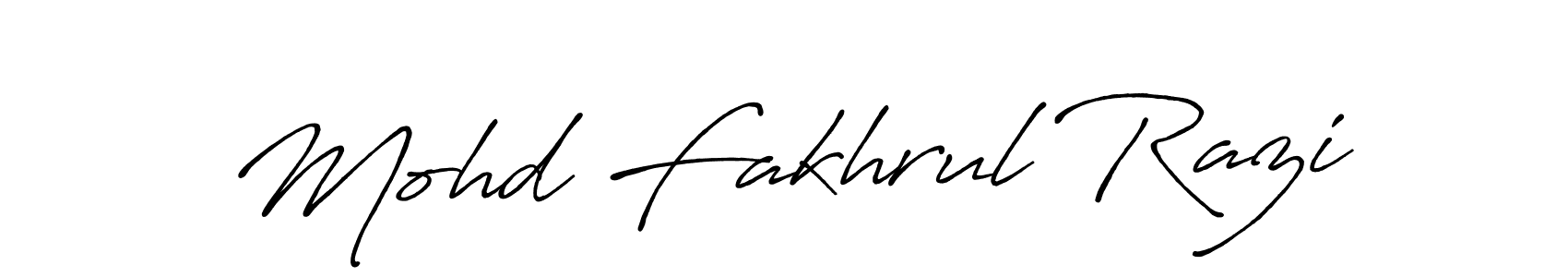 Use a signature maker to create a handwritten signature online. With this signature software, you can design (Antro_Vectra_Bolder) your own signature for name Mohd Fakhrul Razi. Mohd Fakhrul Razi signature style 7 images and pictures png